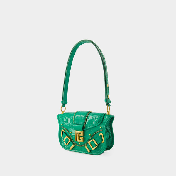 Sacs Porté Épaule Blaze - Balmain - Cuir - Vert