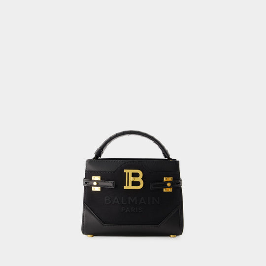 Sac à Bandoulière Bbuzz Top Handle 22 - Balmain - Cuir - Noir