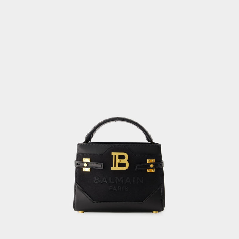 Sac à Bandoulière Bbuzz Top Handle 22 Balmain Cuir Noir