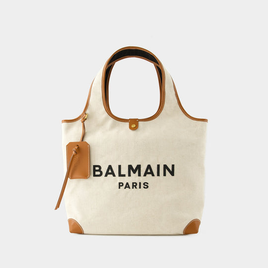 Cabas B-Army Grocery - Balmain - Toile - Beige