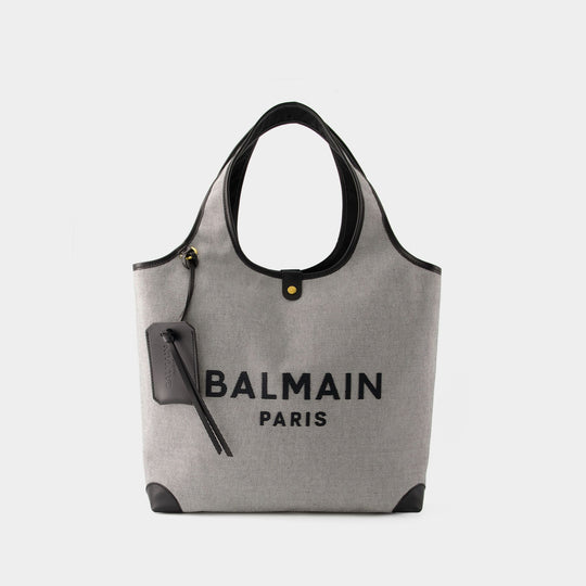 Cabas B-Army Grocery - Balmain - Toile - Noir