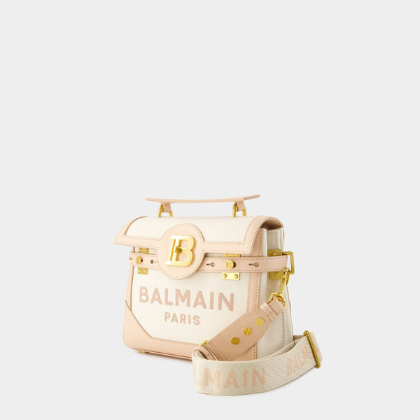 Sac À Bandoulière B-Buzz 23 - Balmain - Toile - Beige
