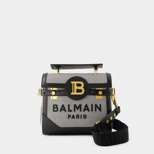 Sac À Bandoulière B-Buzz 23 - Balmain - Toile - Noir