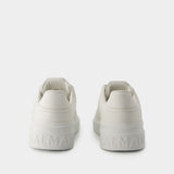 Sneakers B-Court - Balmain - Cuir - Blanc