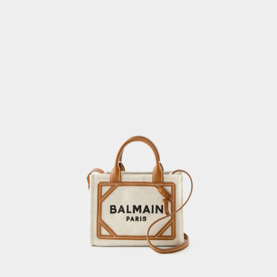 Cabas B-Army Mini - Balmain - Toile - Beige