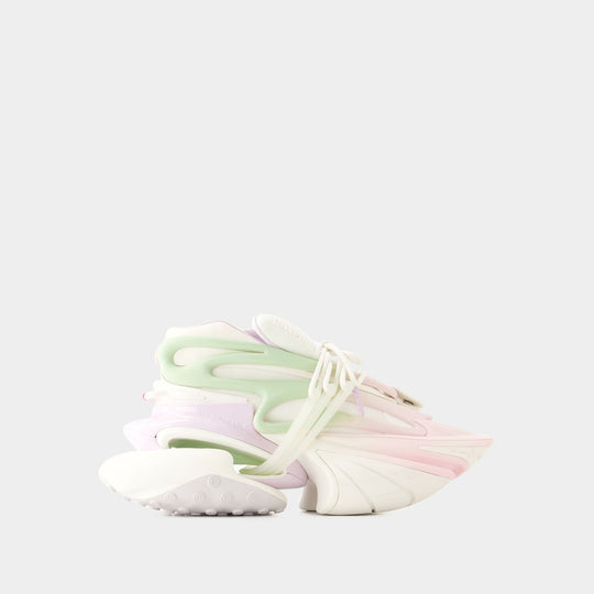 Sneakers Unicorn Low - Balmain - Cuir - Blanc