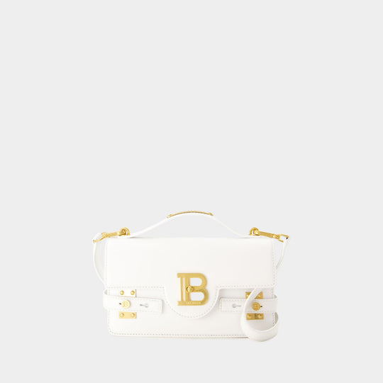Sac À Bandoulière B-Buzz 24 - Balmain - Cuir - Blanc