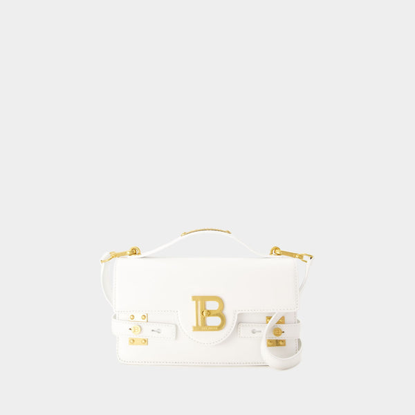 Sac À Bandoulière B-Buzz 24 - Balmain - Cuir - Blanc