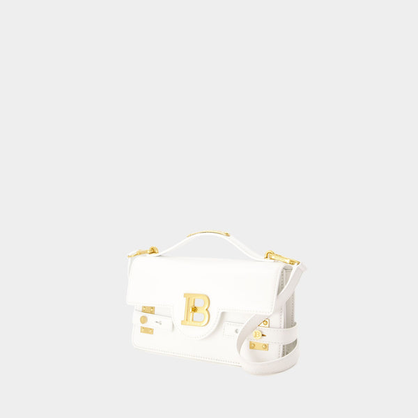 Sac À Bandoulière B-Buzz 24 - Balmain - Cuir - Blanc