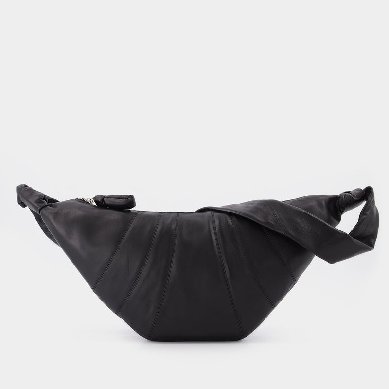 Sac Medium Croissant en Nylon Noir