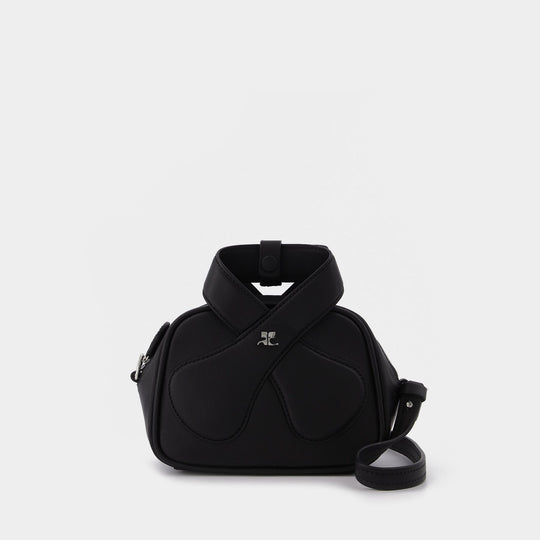 Sac Loop Baguette en Cuir Noir