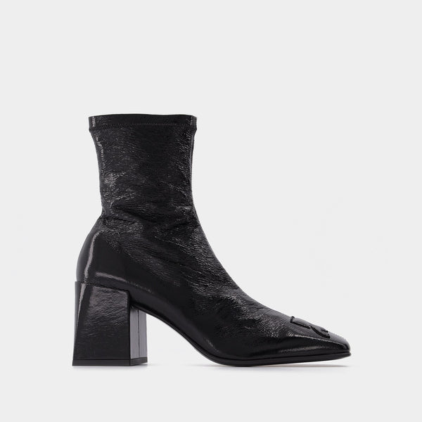 Bottines en Vinyle Noir