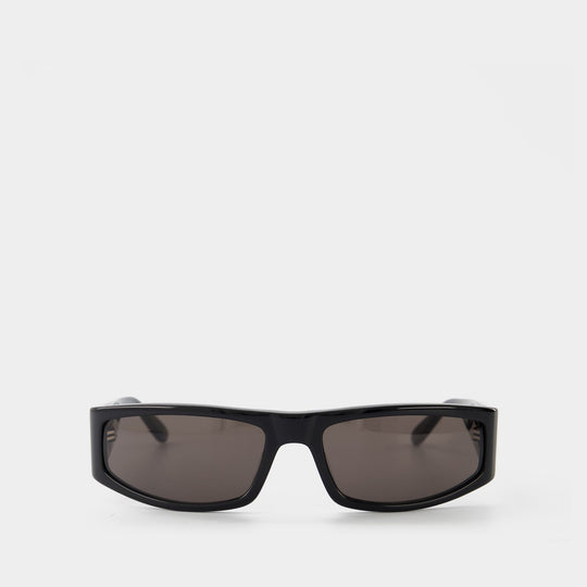 Lunettes de Soleil Techno en Acétate Noir