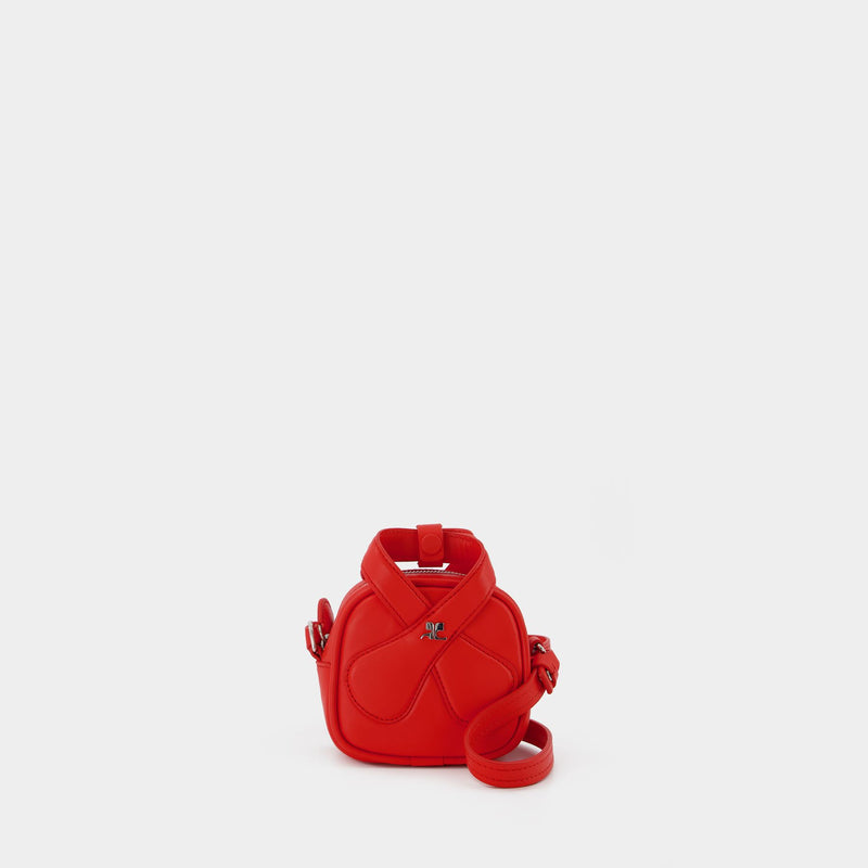 Sac Mini Loop en Cuir Rouge