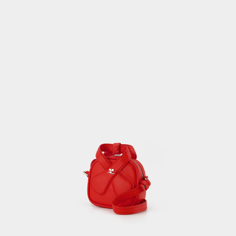 Sac Mini Loop en Cuir Rouge