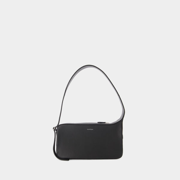 Sac Hobo Racer - Courrèges - Cuir - Noir