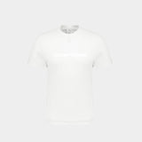 T-Shirt Classique Shell - Courrèges - Coton - Blanc