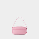 Sac Hobo Baguette - Courreges - Cuir - Candy Pink