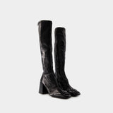 Bottes Heritage Vinyl - Courreges - Cuir - Noir