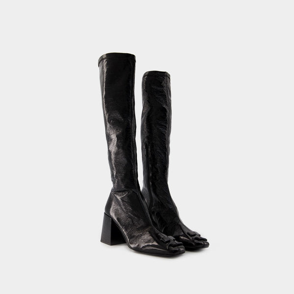 Bottes Heritage Vinyl - Courreges - Cuir - Noir