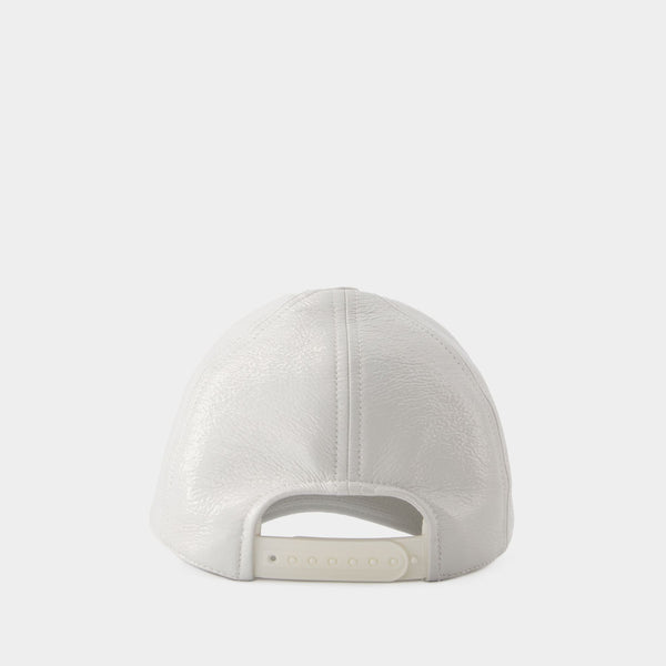 Casquette Signature Vinyle - Courreges - Vinyle - Dirty White