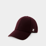 Casquette Signature - Courreges - Laine - Bordeaux