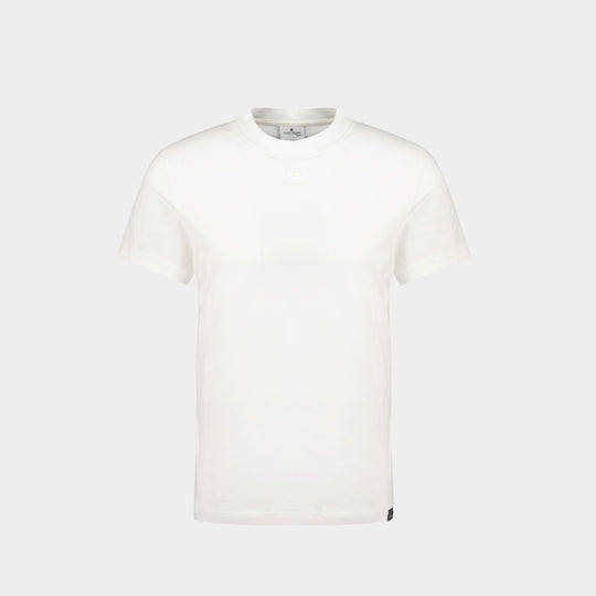 T-Shirt AC Straight - Courreges - Coton - Heritage White