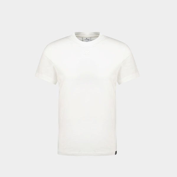 T-Shirt AC Straight - Courreges - Coton - Heritage White