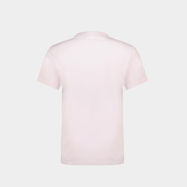 T-Shirt AC Straight - Courreges - Coton - Powder Pink
