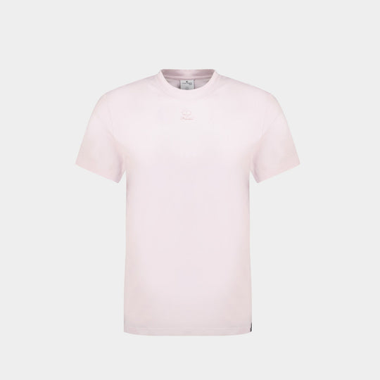 T-Shirt AC Straight - Courreges - Coton - Powder Pink