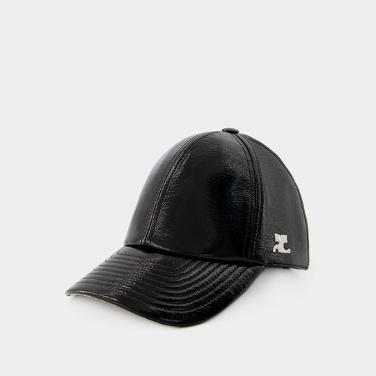 Casquette Vinyl Réedition - Courreges - Coton - Noir