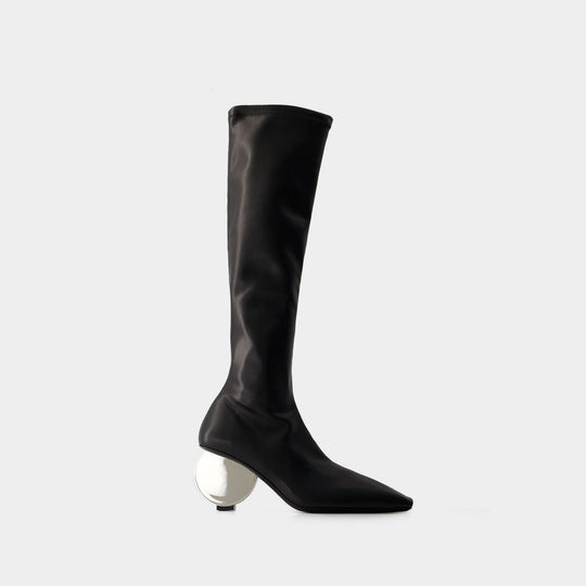 Bottes Circle - Courreges - Cuir Synthétique - Noir