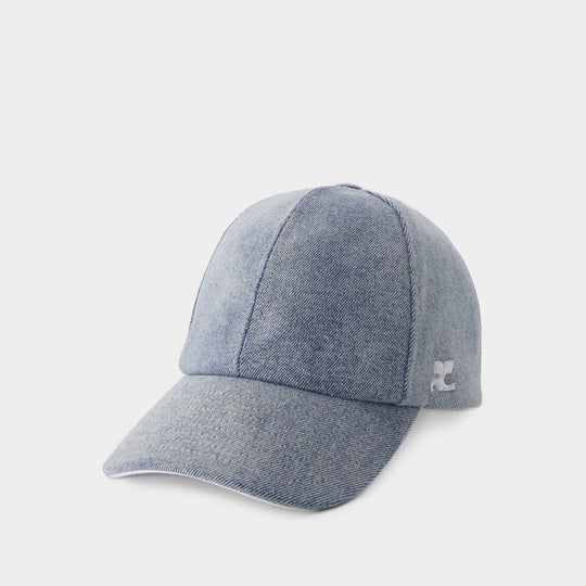 Casquette Signature - Courreges - Denim - Bleu