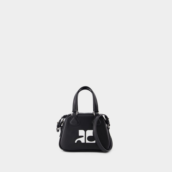 Sac À Main Mini Bowling - Courreges - Cuir - Noir