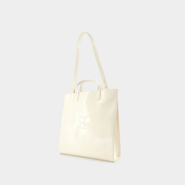 Cabas Heritage - Courreges - Cuir - Gris