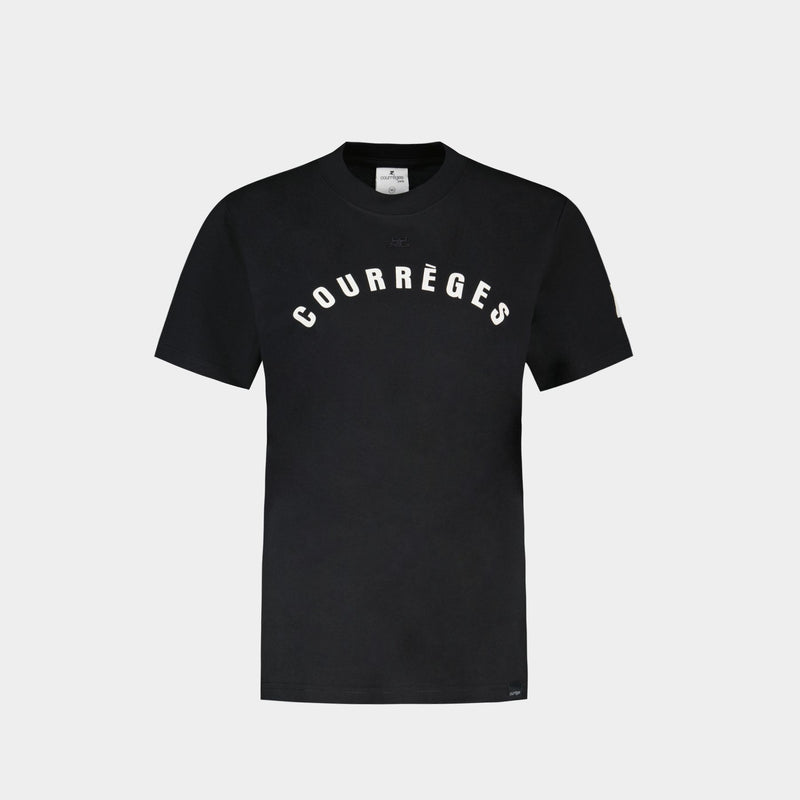 T-Shirt Ac Straight - Courreges - Coton - Noir