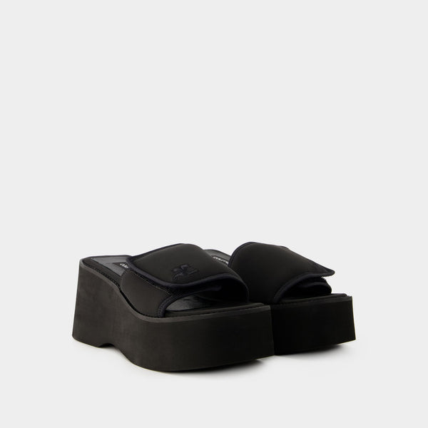 Sandales Scuba Wave - Courreges - Polyester - Noir