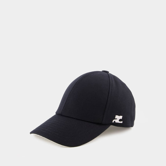 Casquette Signature - Courreges - Coton - Noir