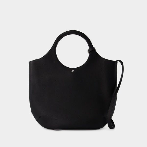 Sac À Main Large Holy - Courreges - Cuir - Noir