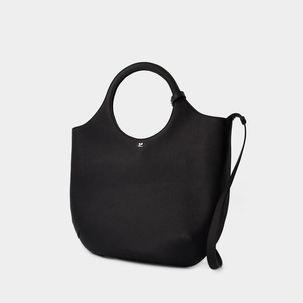 Sac À Main Large Holy - Courreges - Cuir - Noir