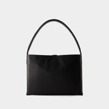 Sac Porté Épaule Leonore L - Ines de la Fressange - Cuir - Noir