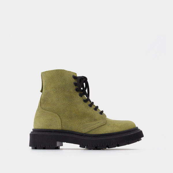 Bottines Type 165 en Cuir Kaki