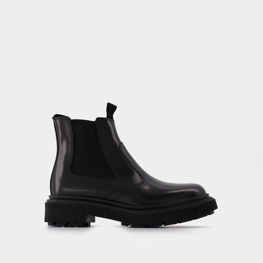 Bottines Type 156 en Cuir Noir