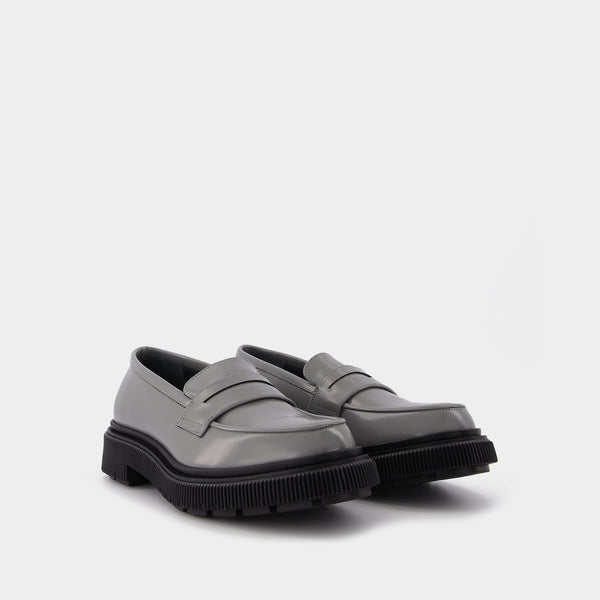 Mocassins 159 en Cuir Gris