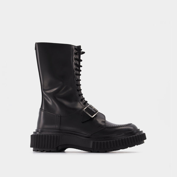 Bottes Type 185 en Cuir Noir