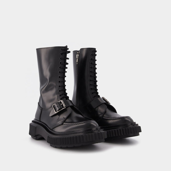 Bottes Type 185 en Cuir Noir