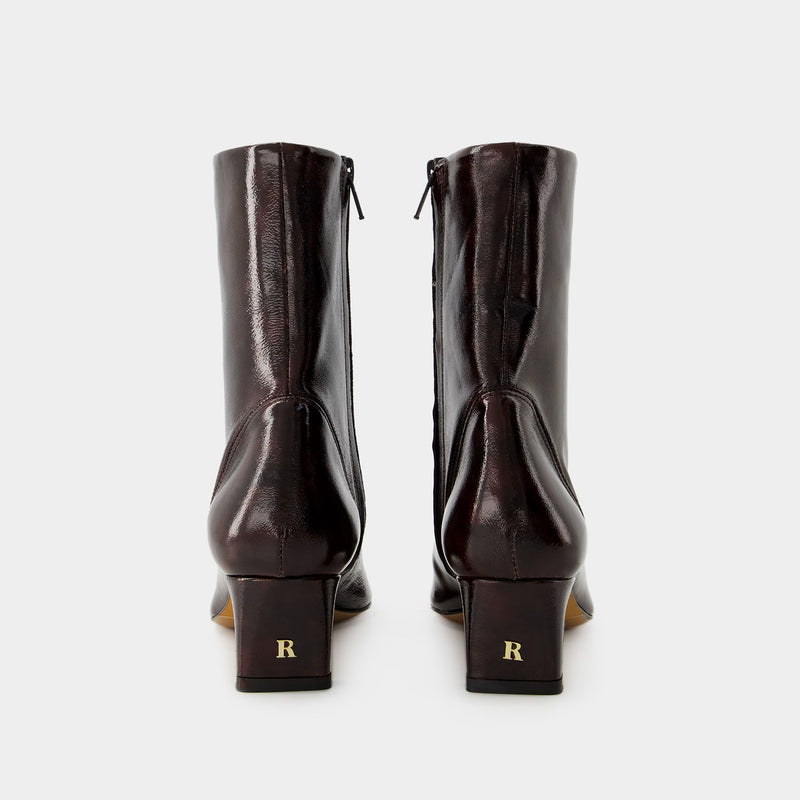 Bottines Doria - Rouje - Cuir - Marron