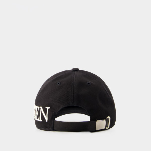 Casquette Oversize - Alexander Mcqueen - Coton - Noir