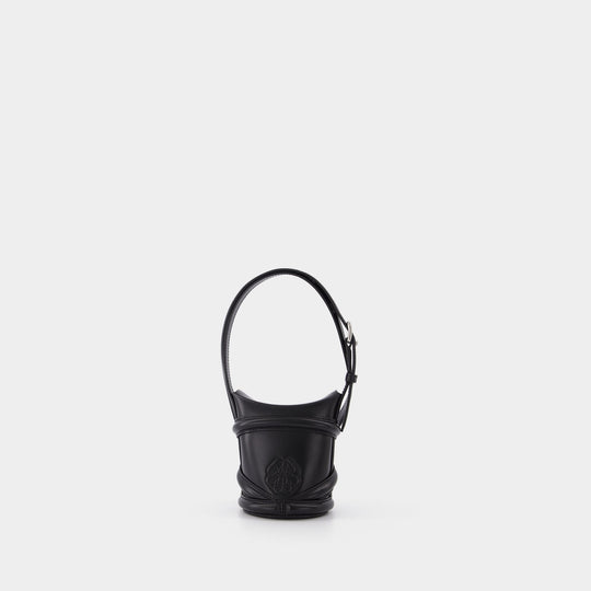 Sac The Curve Micro en Cuir Noir