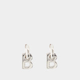Boucles D'Oreille B Chain Xs Earp - Balenciaga - Argenté Brillant